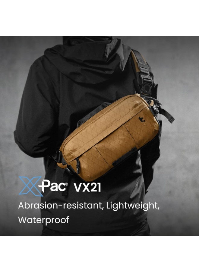 Tomtoc Wander-T26 X-Pac 5.5L Daily Sling Bag – Waterproof Tech & Gaming Crossbody Bag for 8.3” iPad Mini, Steam Deck/OLED, Nintendo Switch 2, ROG Xbox Ally/ROG Ally X, Nintendo Switch/OLED - Image 4