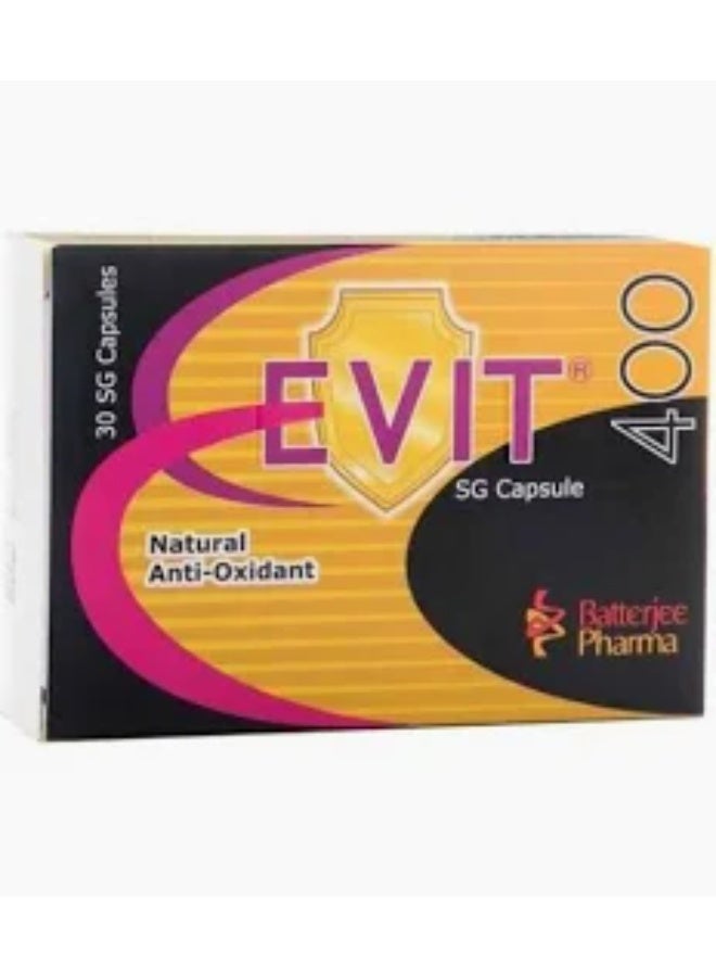 BATTERJEE PHARMA E-VIT 400MG SOFTGEL CAPSULE 30'S - Image 2