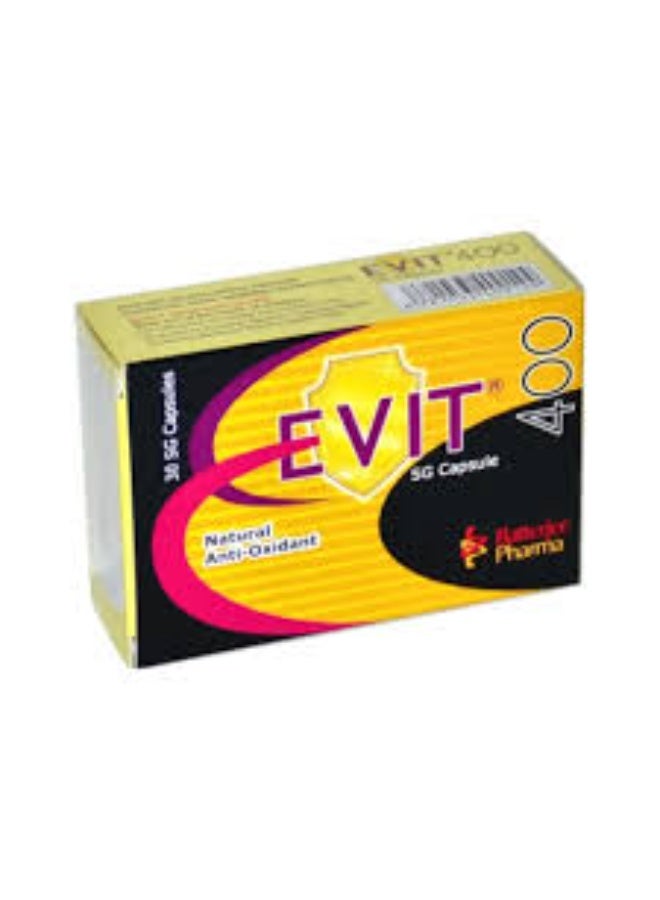 BATTERJEE PHARMA E-VIT 400MG SOFTGEL CAPSULE 30'S - Image 1
