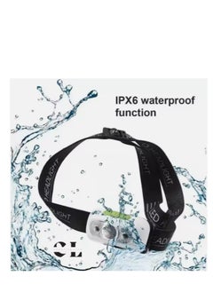 CREATIVE LIFE Portable 1 Piece Motion Sensor Waterproof LED Sensor Mini Headlamp, USB Rechargeable Built-in Battery Headlight, For Outdoor Camping Fishing Hiking  - Image 3