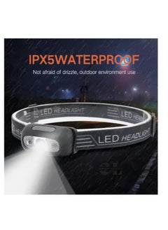 CREATIVE LIFE Portable 1 Piece Motion Sensor Waterproof LED Sensor Mini Headlamp, USB Rechargeable Built-in Battery Headlight, For Outdoor Camping Fishing Hiking  - Image 5