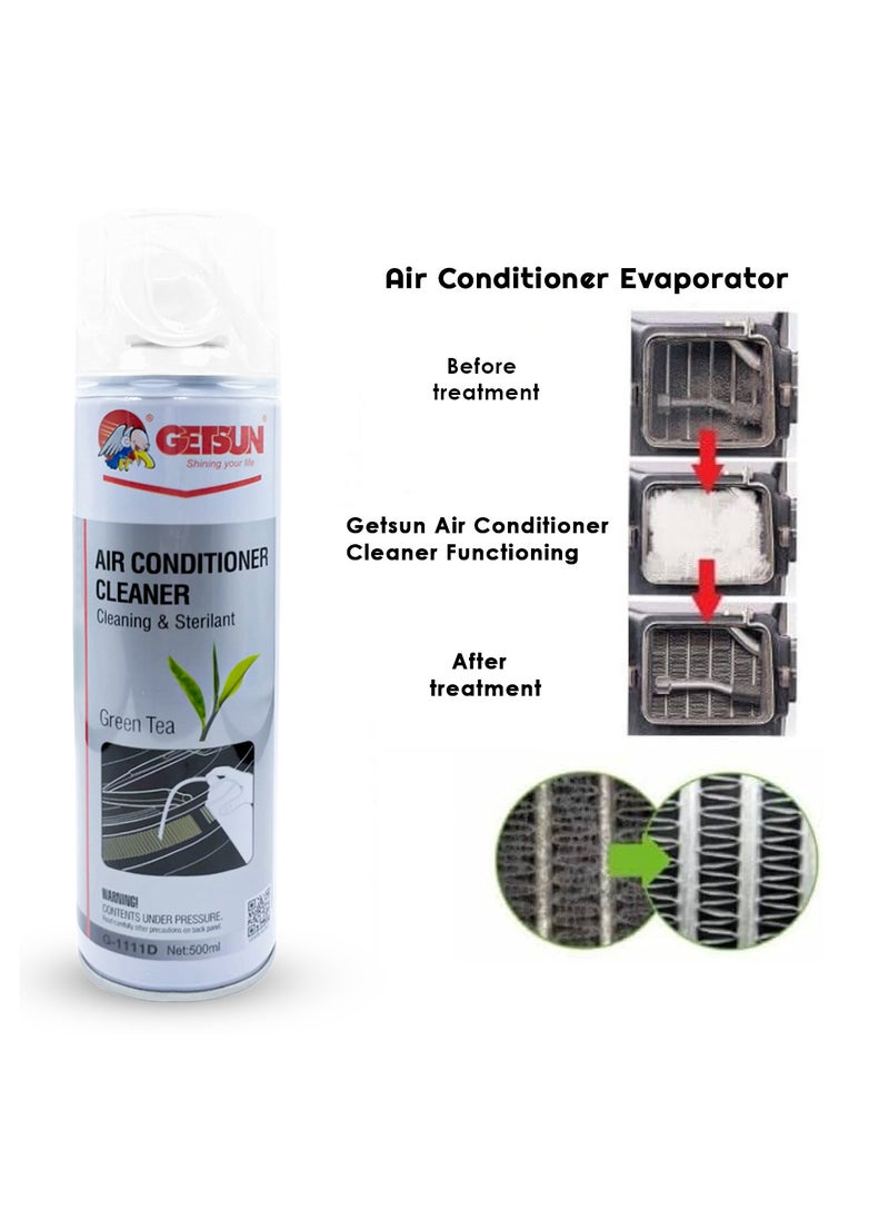 Air Conditioner Cleaner. Car AC Cleaner Foam. Reduce Musty Smell Create Fragrance Clean Reduce Dust & Dirt 500 ml GETSUN