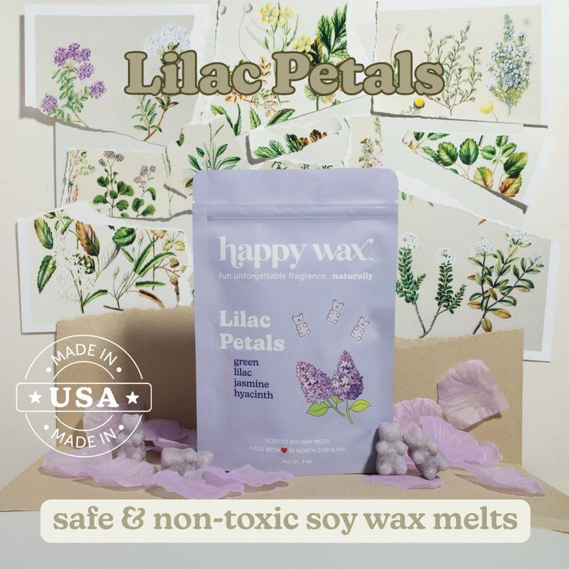 Happy Wax Spring Garden Mix Premium Scented Natural, Non Toxic Soy Wax Melts â€“ 6 Total Oz. of Scented Wax Melts Includes: Carrot Cake, Lilac Petals and Magnolia Eucalyptus - Image 5