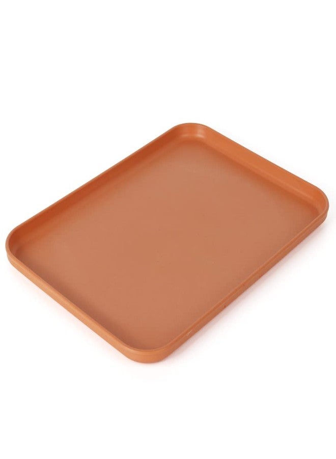 WOLEDOE Reptile Large Water Dish, Tortoises Food Bowl - M (11.8 * 8.6 * 0.6) - Image 1