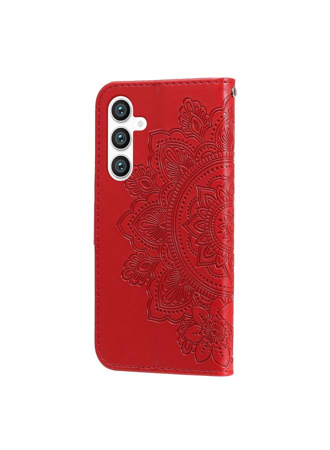 اس-توب جراب لهاتف Samsung Galaxy S23 FE 5G جراب هاتف جلدي منقوش عليه زهور 7 بتلات - Image 3