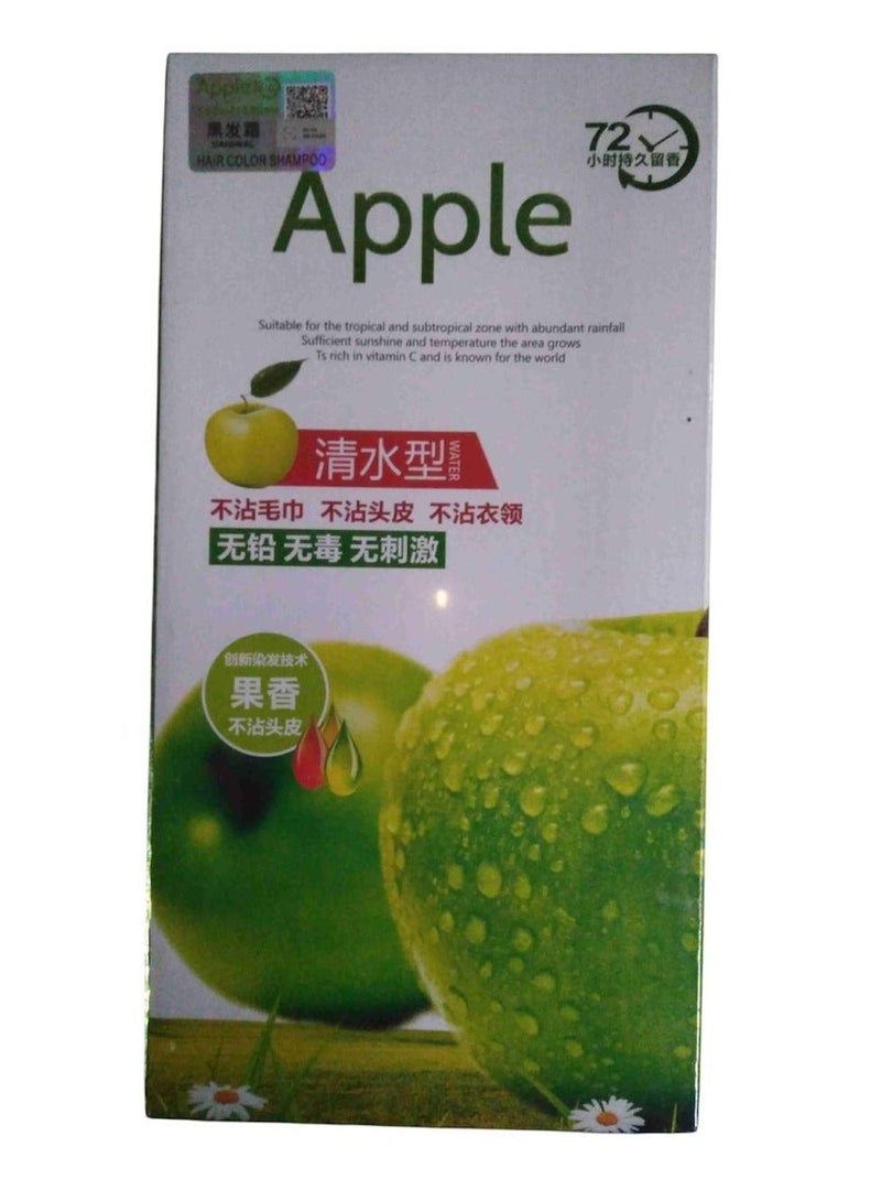 Apple Fruit Black Hair Cream Natural Black Hair Dye - 500ml+500ml - Image 1
