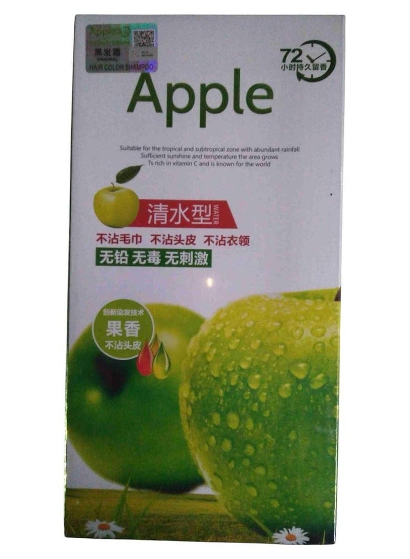 Apple Fruit Black Hair Cream Natural Black Hair Dye - 500ml+500ml - Image 1
