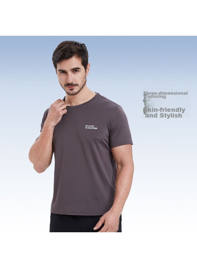 Alpint Mountain 3m Technology Quick-dry Men's Short-sleeve T-shirt, Elastic Breathable Outdoor Quick-dry Shirt For Women, Summer Sports - Image 2
