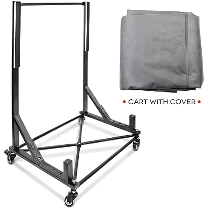 rayihni Black Hard Top Storage Cart with Dust Cover Compatible with Chevrolet Corvette Porsche 911 Boxster Mercedes-Benz SL320 SL500 SL600 Mazda Miata - Image 2