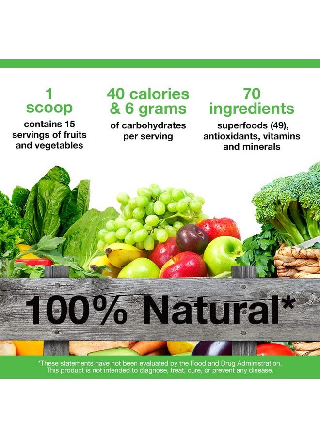 Greens First - Original 30 Servings Nutrient Richantioxidant Superfood 49 Different Super Foods Phytonutrient & Antioxidant Revitalize Gluten Free Vegan & Nongmo 9.86 Ounce - Image 1