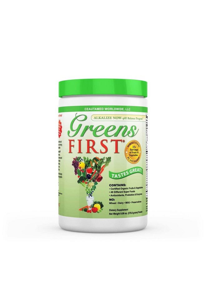 Greens First - Original 30 Servings Nutrient Richantioxidant Superfood 49 Different Super Foods Phytonutrient & Antioxidant Revitalize Gluten Free Vegan & Nongmo 9.86 Ounce - Image 1