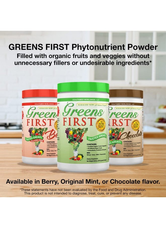 Greens First - Original 30 Servings Nutrient Richantioxidant Superfood 49 Different Super Foods Phytonutrient & Antioxidant Revitalize Gluten Free Vegan & Nongmo 9.86 Ounce - Image 1