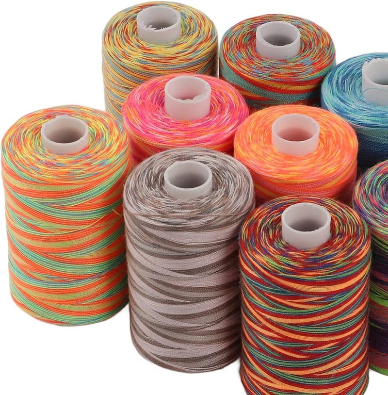 10Pcs Polyester Sewing Thread Kit With Prewound Bobbins For Sewing Machine - Image 4