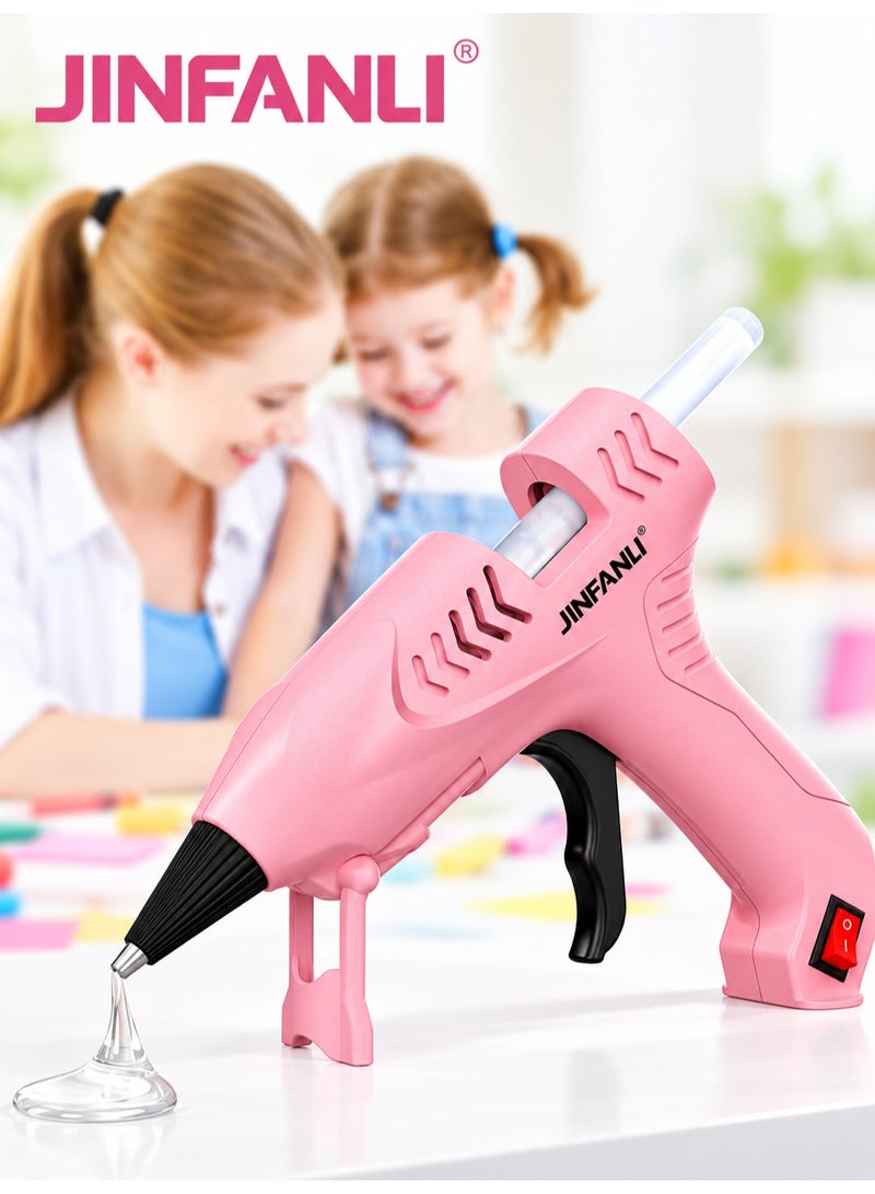 JINFANLI 20W Mini Hot Glue Gun Kit with 20 Glue Sticks, Fast Heating Craft Glue Gun with Overheat Protection & Non-Slip Stand for DIY, Arts, Crafts, School Projects & Home Repairs - Image 2