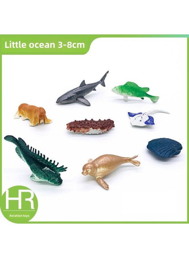 56 2-3-inch Solid Simulation Plastic Ocean Model 3-7cm Mini Marine Octopus Crab Toy-Color:Ocean Optional Set Of A- F  Single Price - Image 4