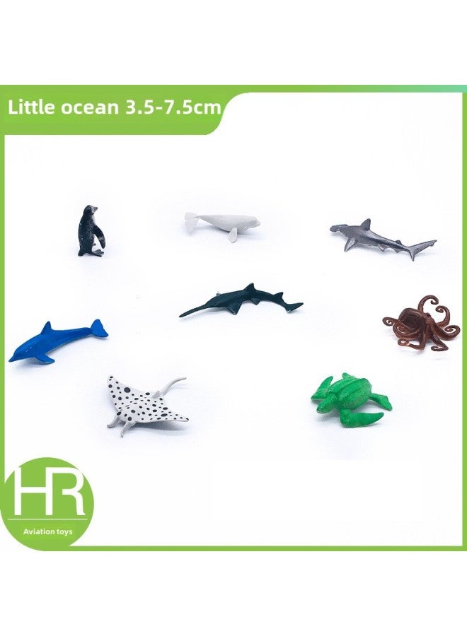 56 2-3-inch Solid Simulation Plastic Ocean Model 3-7cm Mini Marine Octopus Crab Toy-Color:Ocean Optional Set Of A- F  Single Price - Image 5