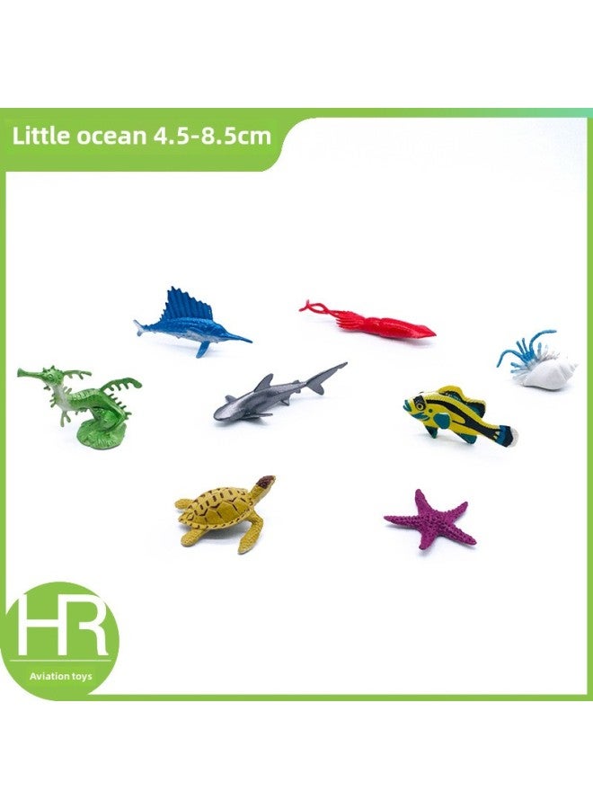 56 2-3-inch Solid Simulation Plastic Ocean Model 3-7cm Mini Marine Octopus Crab Toy-Color:Ocean Optional Set Of A- F  Single Price - Image 3