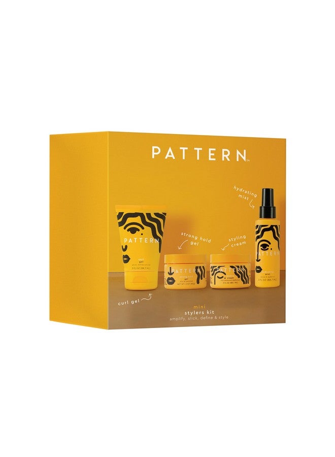 باترن مجموعة بيوتي ميني ستايلرز للشعر المجعد والمتماسك تتضمن كريم تصفيف جل مرطب وجل تثبيت قوي - Image 1