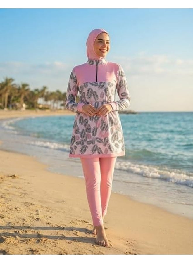 بوركيني حريمي كاجوال للسباحة – مناسب للشاطئ والنوادي وحمامات السباحة ( كود 166) - Image 1