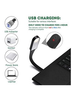 Excefore Book Light, USB Rechargeable 3 Modes Stepless Dimming Flexible Clip Light for Reading at Night with Magnet Portable Eye Protection Reading Light for Camping Travel Train Book Laptop Tablet  - Image 5