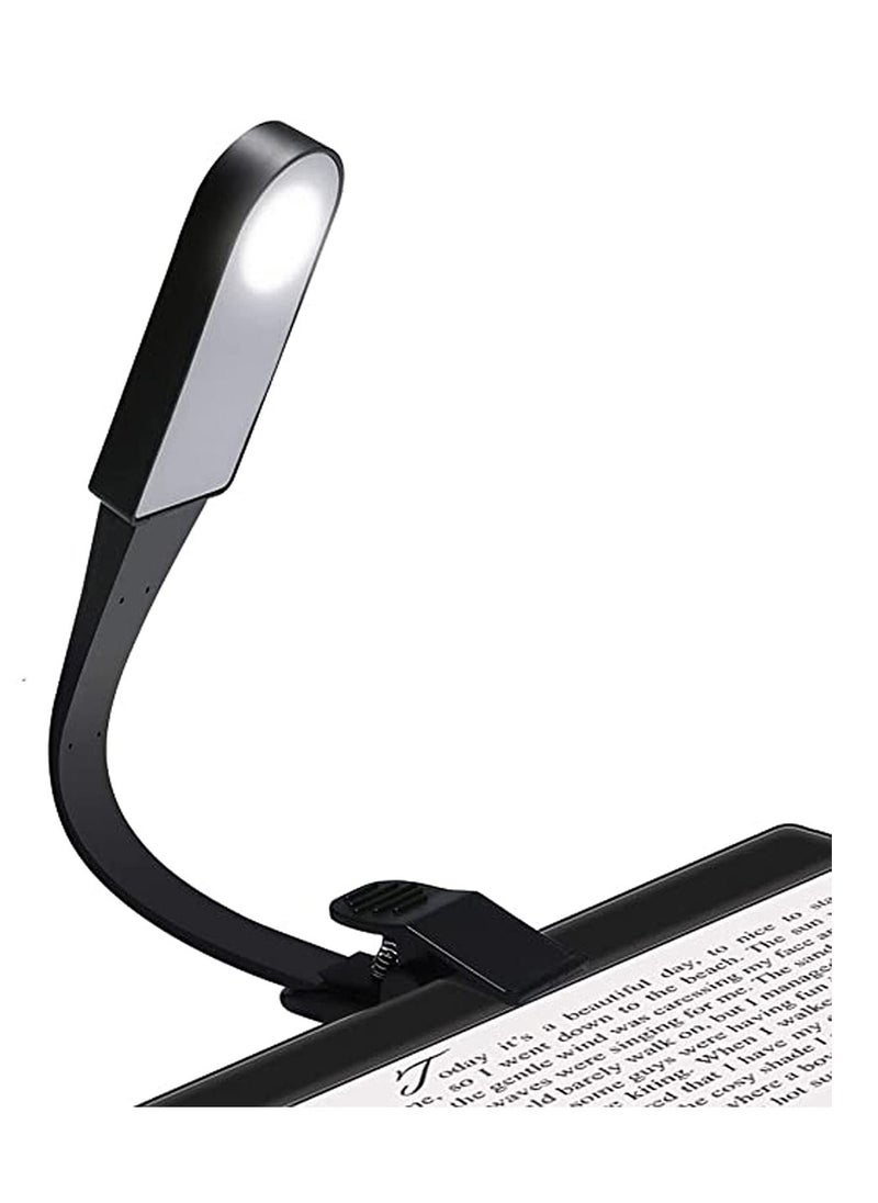 Excefore - Book Light, USB Rechargeable 3 Modes Stepless Dimming Flexible Clip Light for Reading at Night with Magnet Portable Eye Protection Reading Light for Camping Travel Train Book Laptop Tablet - Image 1