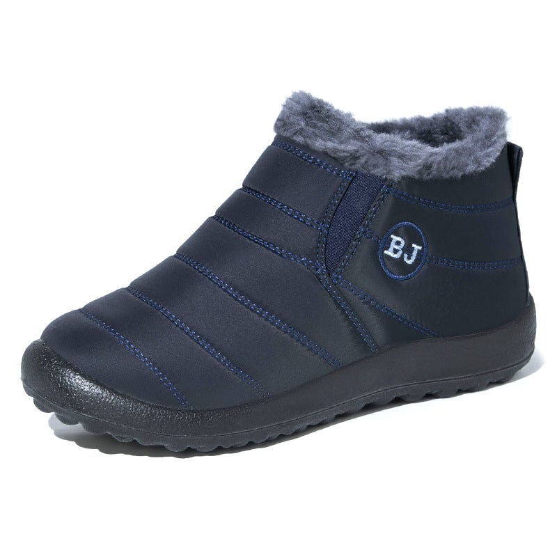 Middle-Aged And Elderly Shoes Men And Women With Warm Cotton Shoes Winter Boots Padded Velvet Cotton Shoes Men - Image 1