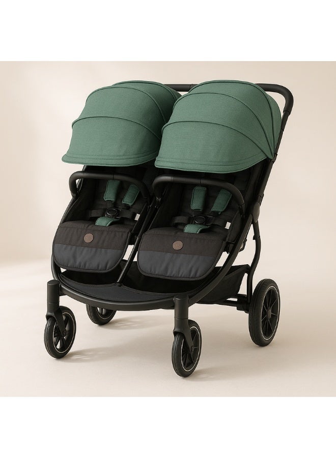 كيديليو عربة أطفال توأم مع مقعدين، موديل LB100 - Image 1