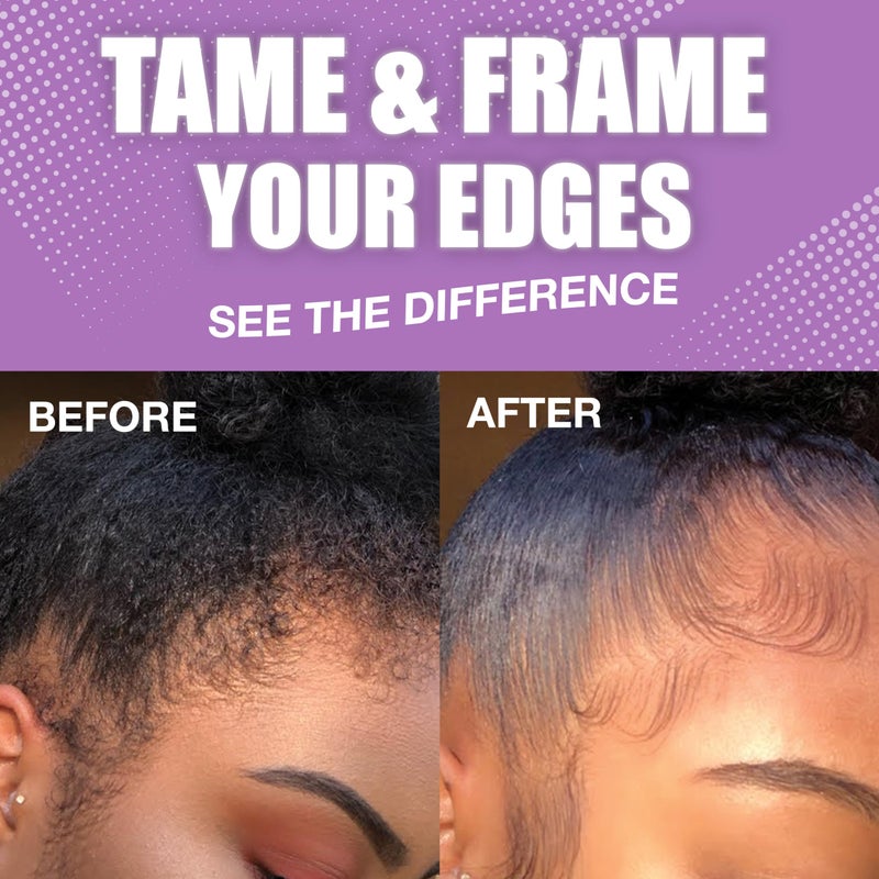 EBIN NEW YORK 24 Hour Edge Tamer Ultra Super Hold 1.01Fl Oz Strong Edge Control Gel, No Flaking, Sleek Smooth Finish, Long Lasting, Argan & Castor Oil - Image 3