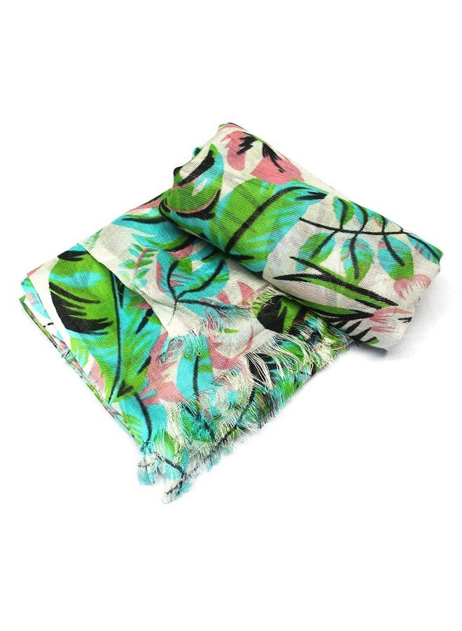 Magic MAGIC Girl's Stylish All over Print Georgette Tassel Scarfs Stole Dupatta (Multicolor,S03-(Pack of 3) - Image 4