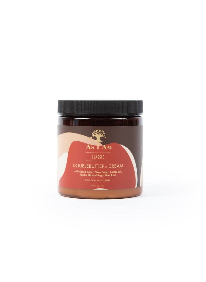As I Am Double Butter Cream - 8 Ounce - Rich Daily Moisturizer - Soft and Shiny Curls and Coils - Repairs Split Ends - Strengthens Hair - Enriched with Pro-Vitamin B5 - Image 1