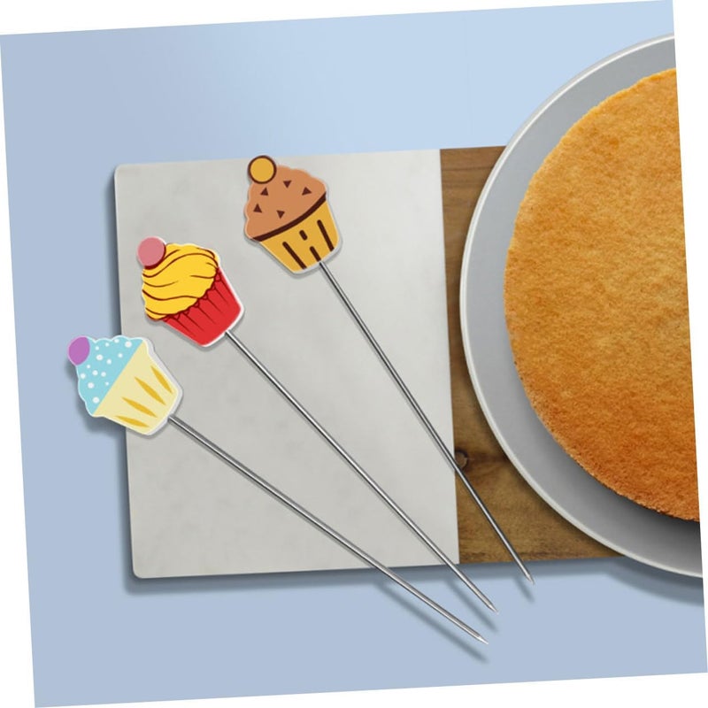 6pcs Stainless Steel Cake Tester Needles Baking Doneness Test Needle for Cake Cookies Bread DIY Baking Tools Kitchen Probe with Multiple for Precise Texture Detection - Image 5