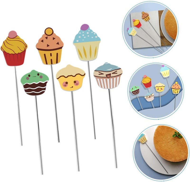 6pcs Stainless Steel Cake Tester Needles Baking Doneness Test Needle for Cake Cookies Bread DIY Baking Tools Kitchen Probe with Multiple for Precise Texture Detection - Image 3