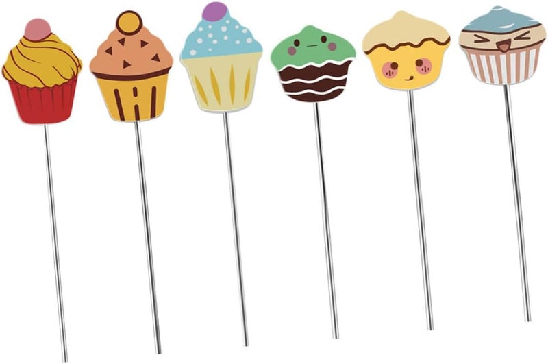 6pcs Stainless Steel Cake Tester Needles Baking Doneness Test Needle for Cake Cookies Bread DIY Baking Tools Kitchen Probe with Multiple for Precise Texture Detection - Image 1