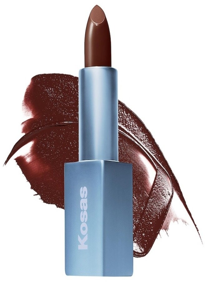 Kosas Kosas Weightless Satin Lip Color - Subconscious - Rich Warm Brown Moisturizing Lipstick, 4g  - Image 1