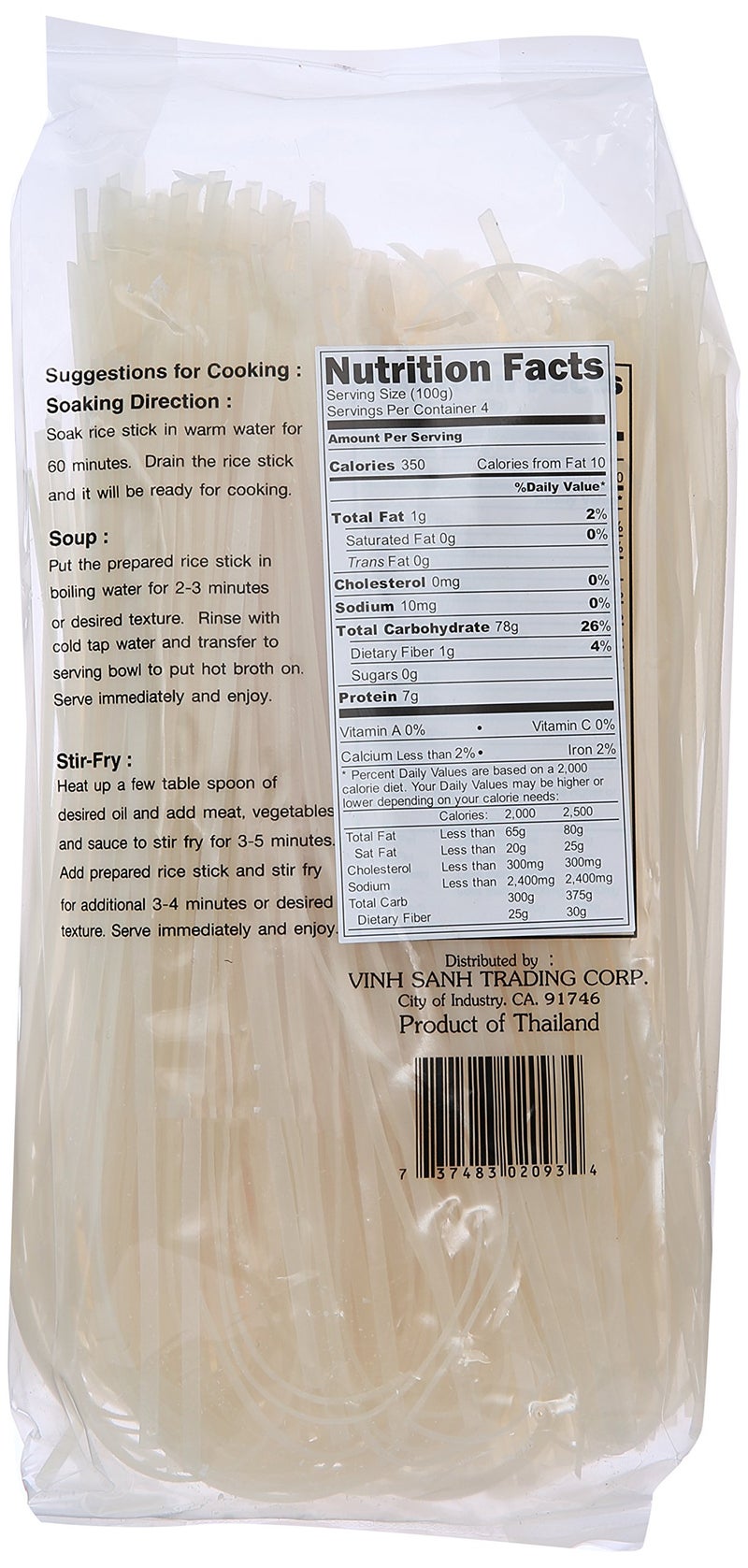 Three Ladies Brand Rice Stick, 14 oz - Image 2