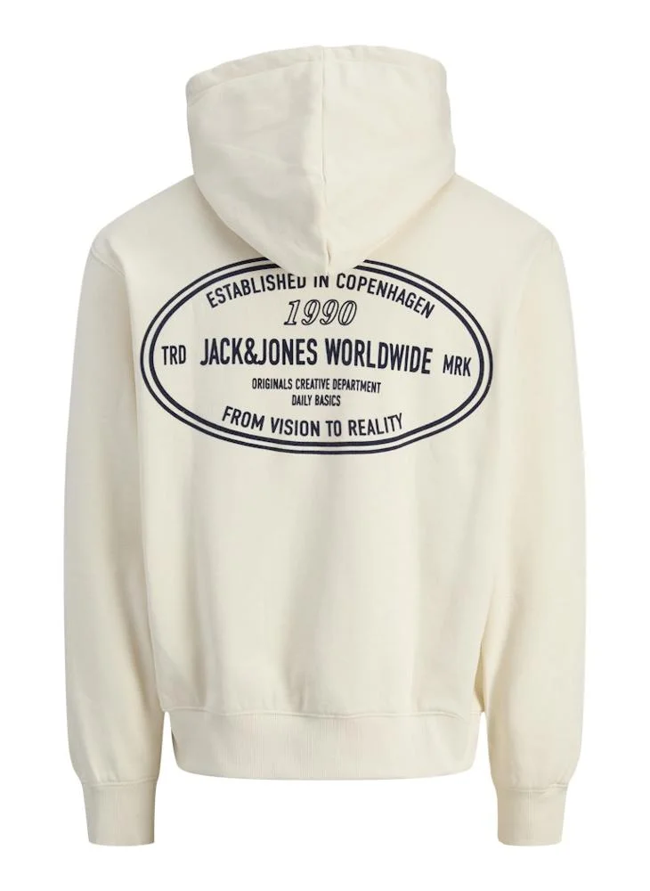 جاك اند جونز Graphic Pullover Hoodie