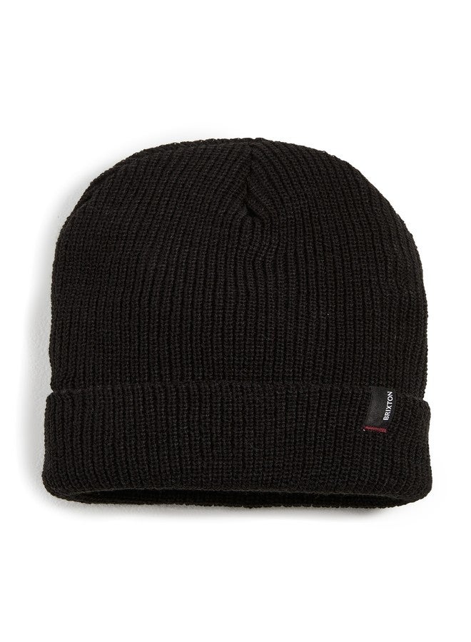 Brixton Unisex Heist Beanie Black – with Rib-Knit Construction - Image 1