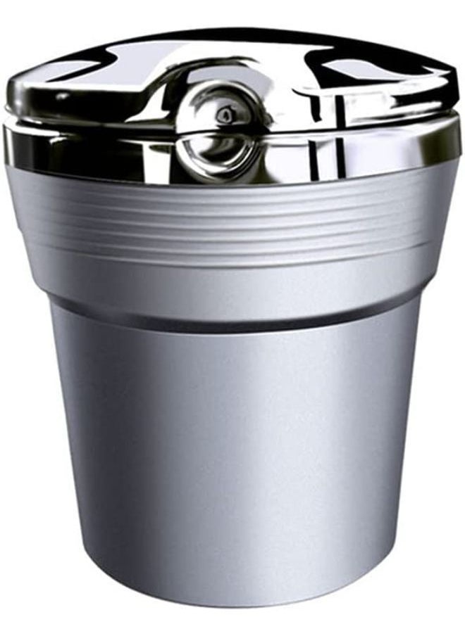 Generic Portable Blue LED Light Car Ashtray Cup Holder with Lid  - Image 1
