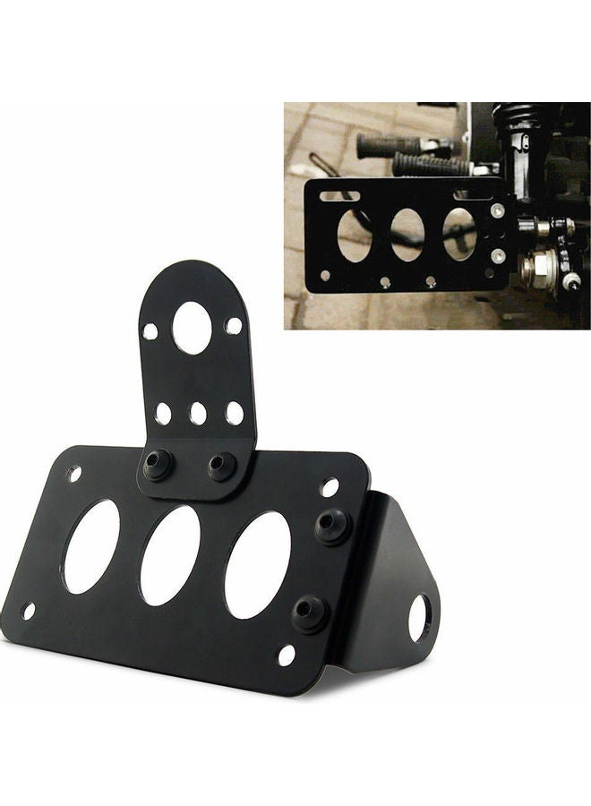 NIBEMINENT Strong Motorcycle License Plate Holder Bracket for Bobber Chopper  - Image 3