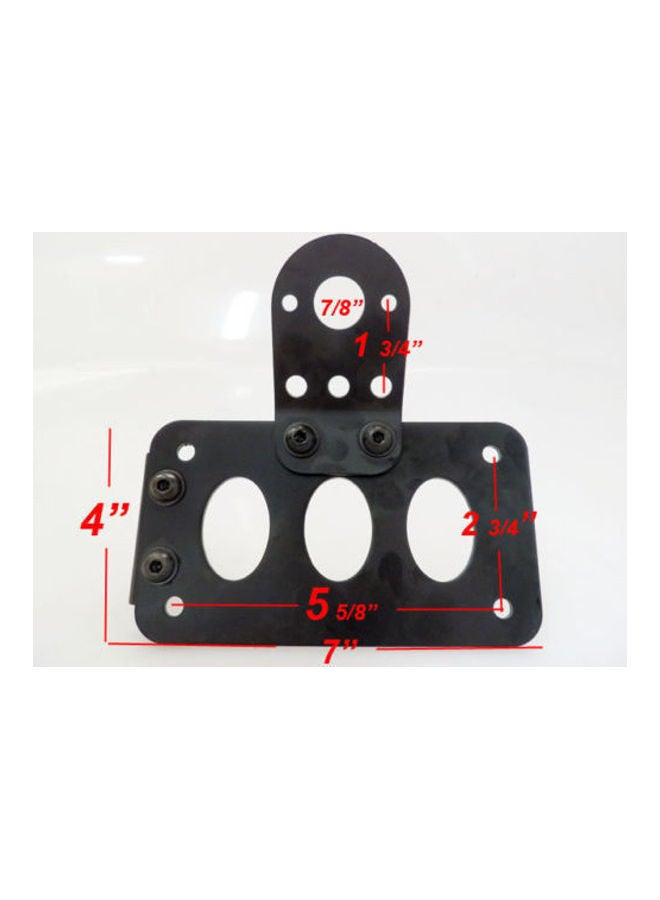 NIBEMINENT Strong Motorcycle License Plate Holder Bracket for Bobber Chopper  - Image 4