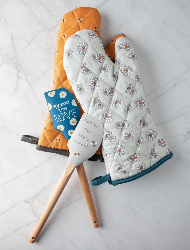 Karma, Silicone Spatula with Wood Handle Heat Resistant, Baking, cooking and Mixing Spatulas, Modern Farmhouse Kitchen Dcor, Gift for Chef, Cooks, Housewarming Gift, Shelly Floral - Image 3