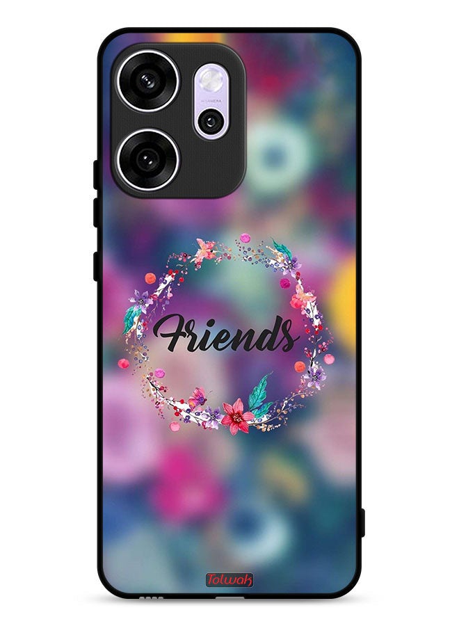 Tolwak Oppo Reno14 F Protective Case Cover Friends In Flowers Ring Art - Image 1