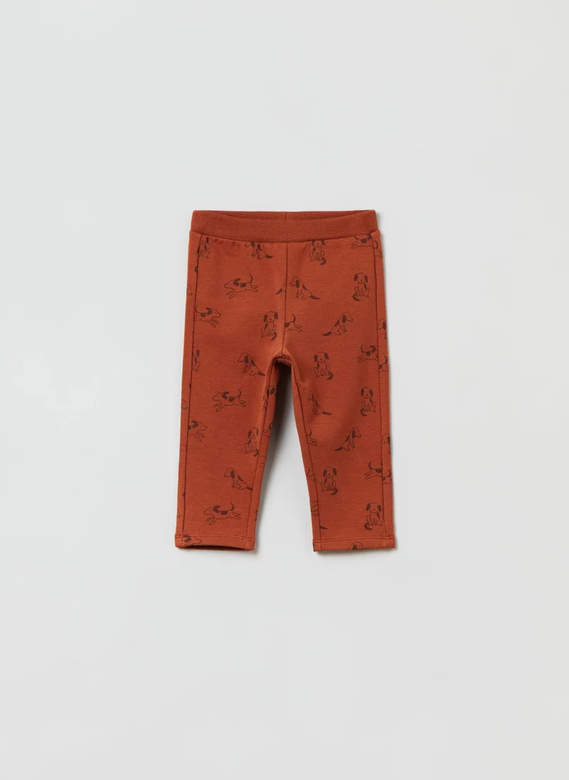 Ovs Ovs Joggers With Puppies Print