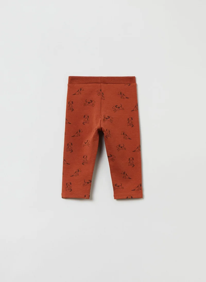 Ovs Ovs Joggers With Puppies Print
