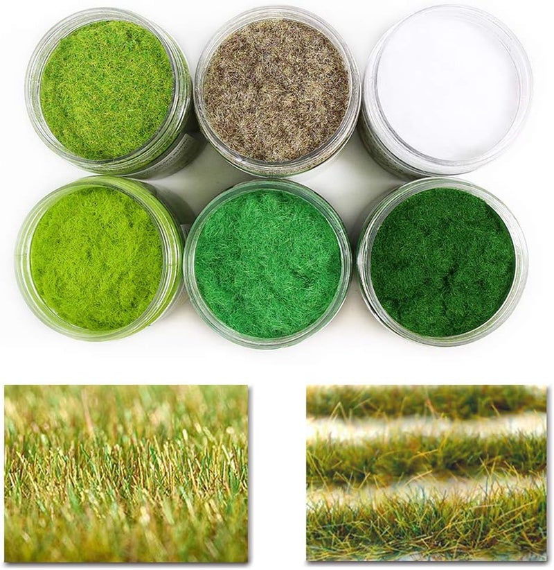 إيف مودل CFA5 5X 35g مزيج 2mm عشب ثابت مسحوق تضاريس أخضر عشب صناعي حديقة جنية مصغرات مناظر طبيعية رمل طاولة نموذج سكة حديد تخطيط - Image 3