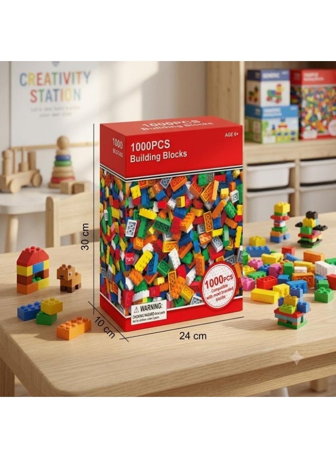 Blocks "1000PCS Educational DIY Creative Building Blocks Construction Playset" - Image 1