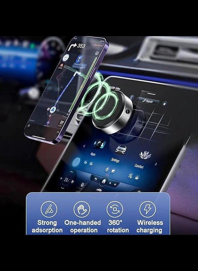 Earldom Double-Sided Phone Holder: Innovative Dual Suction Cup and Magnetic Design, Magnetic Car Suction Cup Holder, Suction Cup Phone Mount, 360°3D Rotation Portable Magnetic Phone Holder (Black) - Image 2