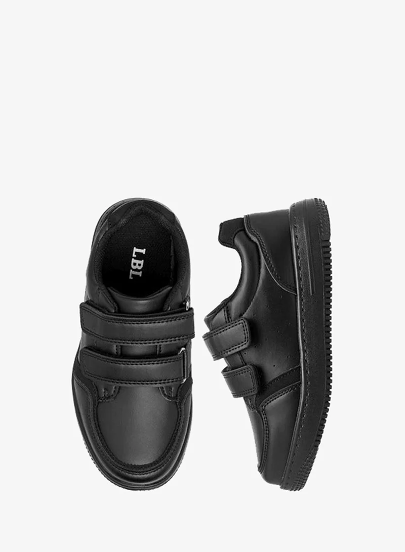 LBL by Shoexpress Boys Panelled School Shoes with Hook and Loop Closure