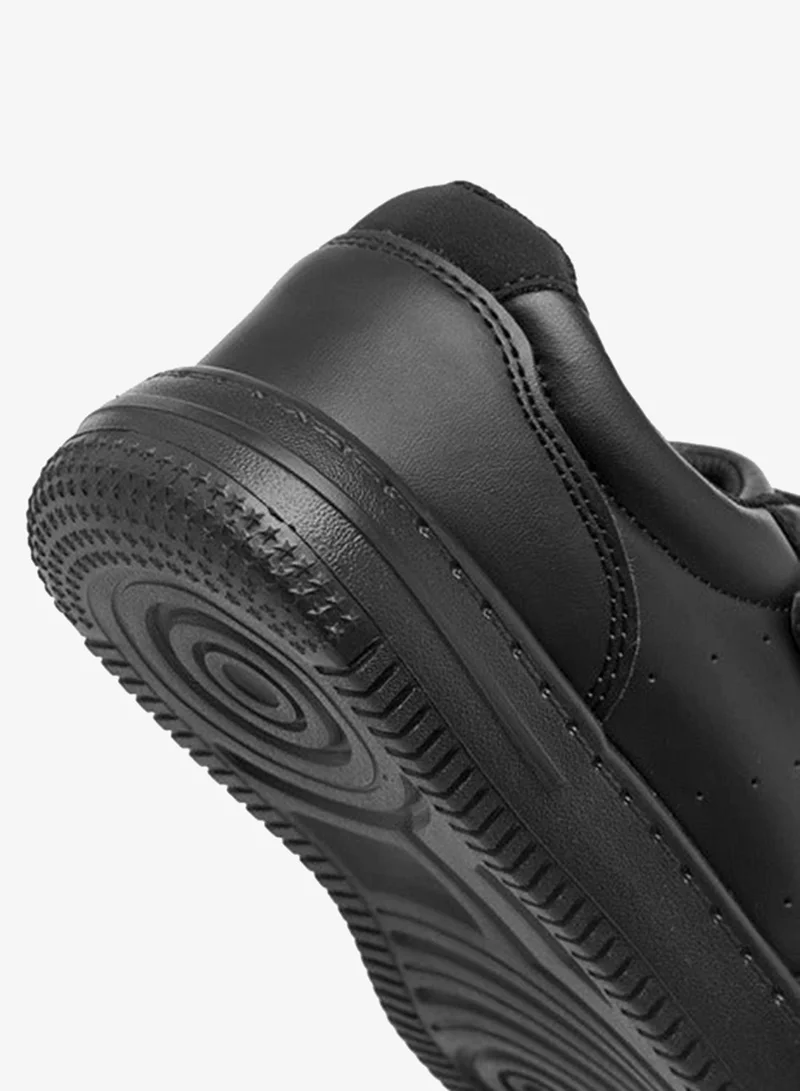 LBL by Shoexpress Boys Panelled School Shoes with Hook and Loop Closure