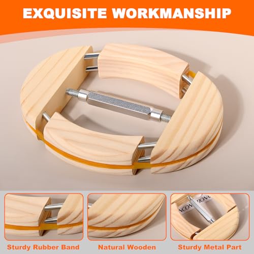 SPVIOQI Hat Stretcher 4 Way, Cowboy Hat Stretcher for Fitted Hats Size 6 7/8 to 8 1/2, Extender Widener Reshaper Fits All Caps - Solid Wood, Heavy Duty of Hats Jack Stretchers for Cowboy Baseball Caps - Image 2